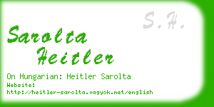 sarolta heitler business card